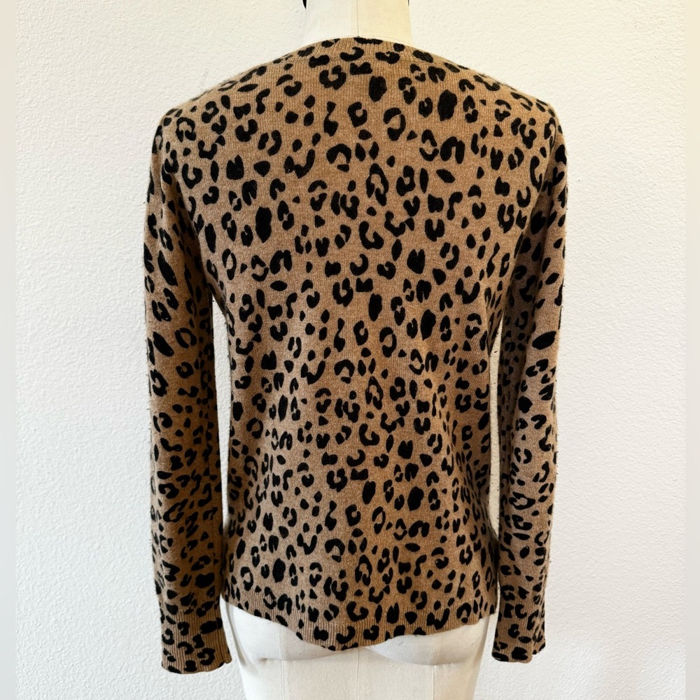 J.Crew Cashmere Leopard Crewneck Sweater - Picture 5 of 7